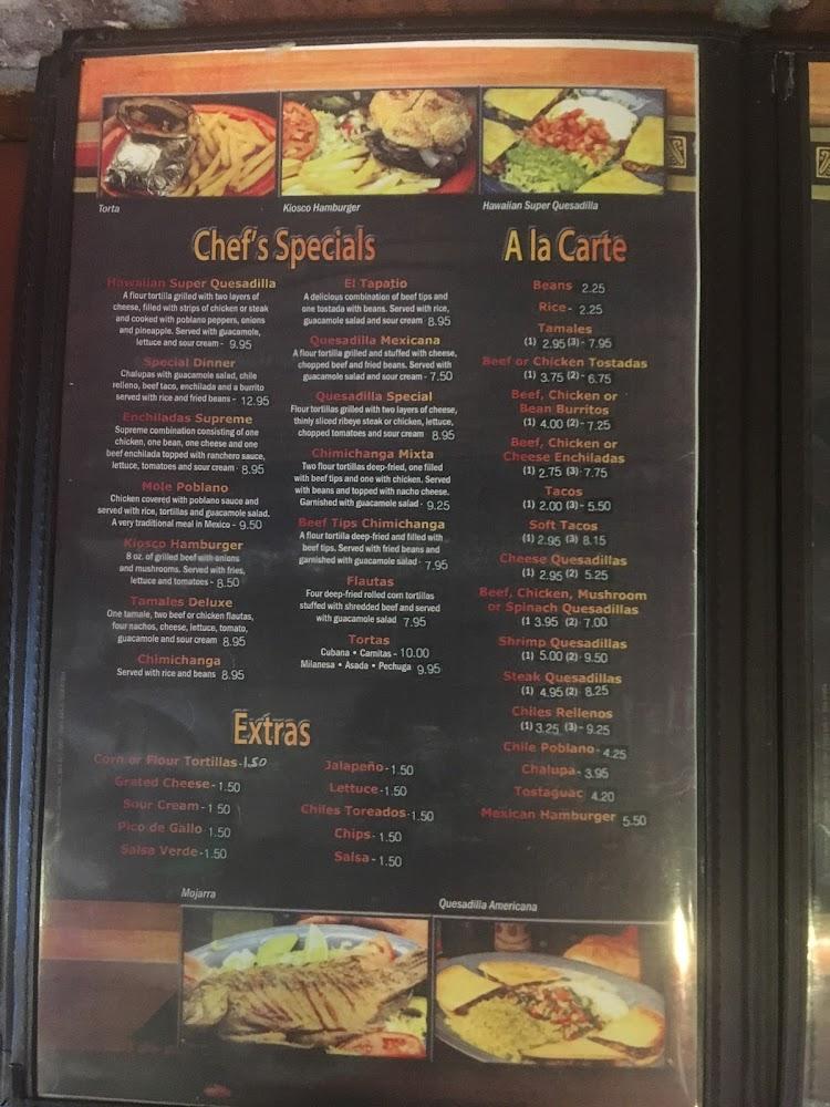 El Kiosco Mexican Restaurant Menu image 2